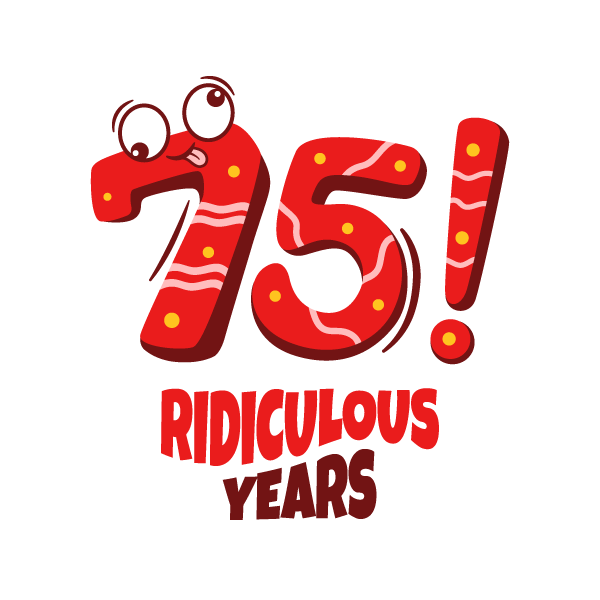 Ridiculous-Day-75-Years!-Logo